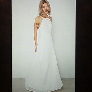 White maxi dress